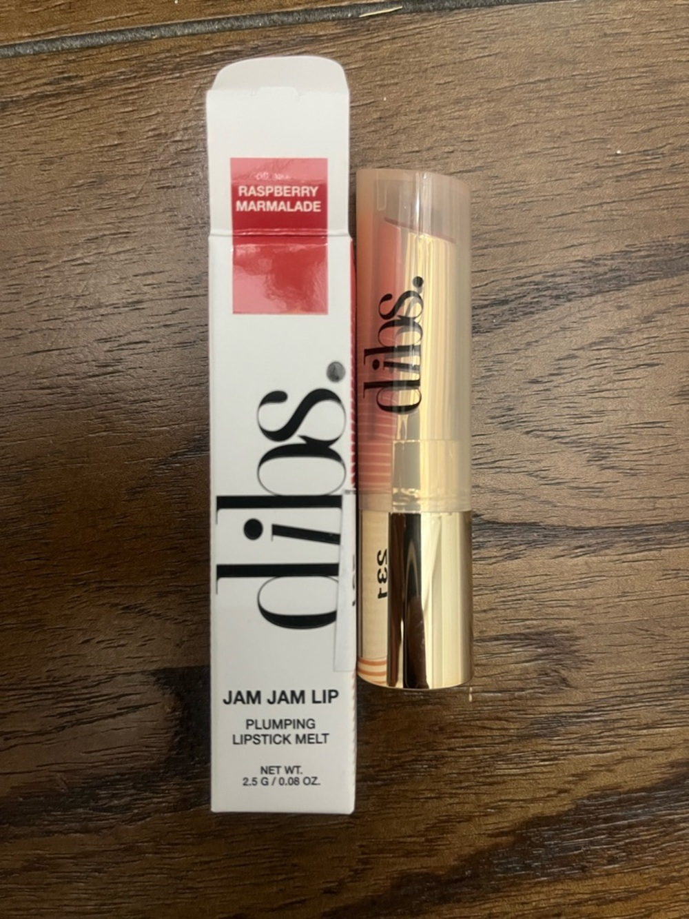 Dibs Jam Jam Lip Plumping Lipstick Melt - Raspberry Marmalade (Pink)